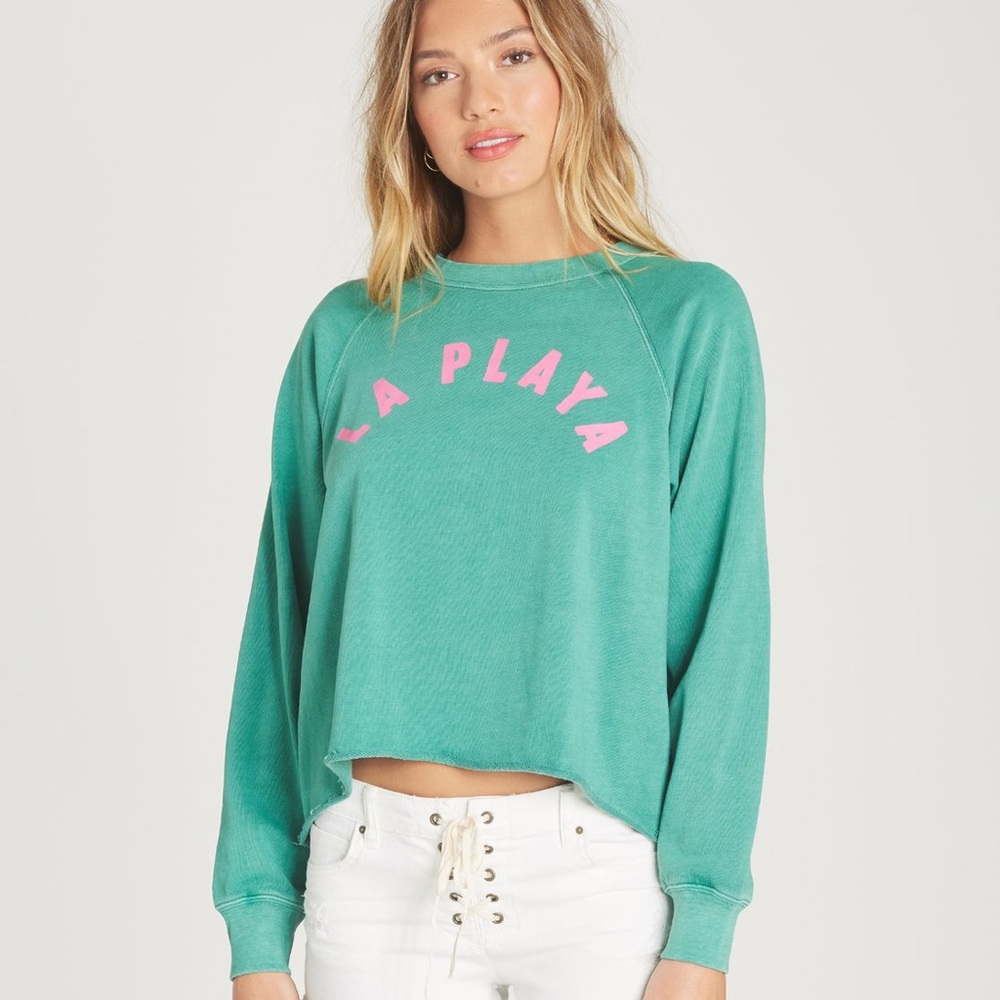NEW Billabong Shore Waves Cropped Sweatshirt (size M)
